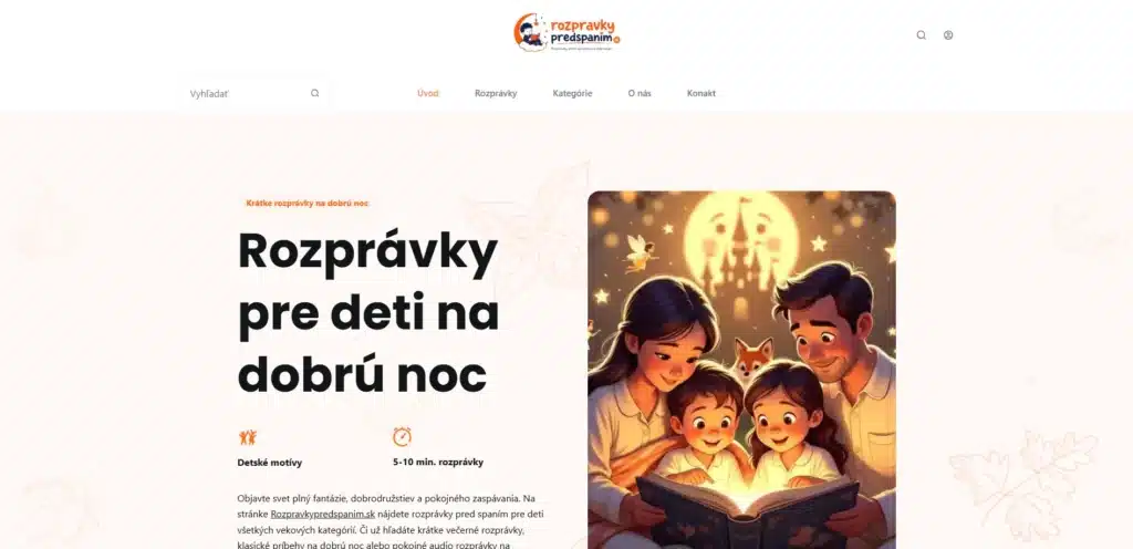 rozpravky pred spanim